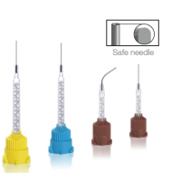 PacDent Colibri Mixer with Needle - CM-20BR 20 Ga, Brown, 0.9mm Double Syringe/L-system, 40/pk